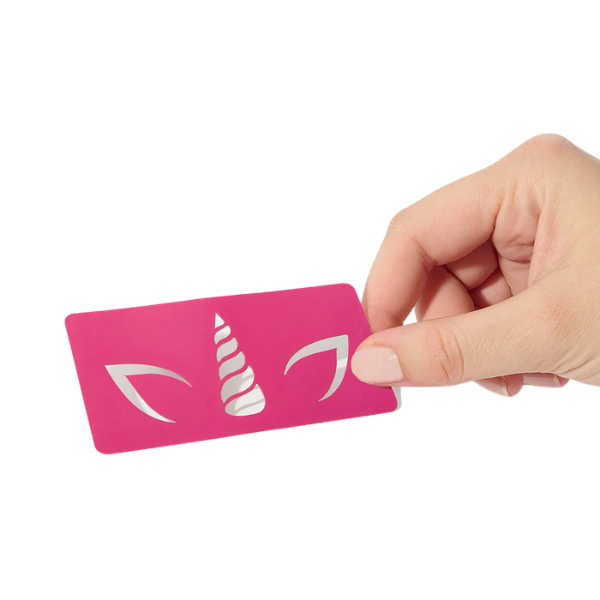 Si si la paillette - Pochoir Licorne