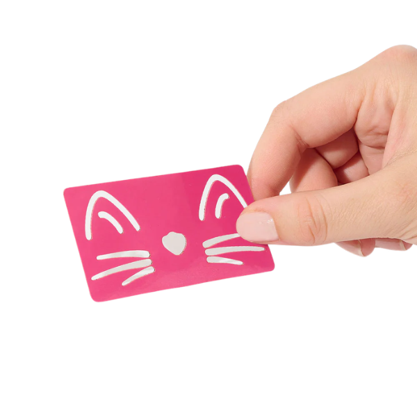 Si si la paillette - Pochoir Chat