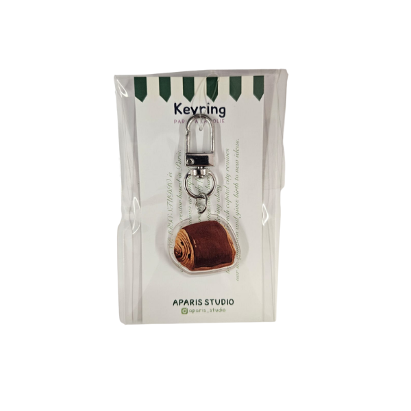 Aparis Studio - Porte clé - Pain au chocolat