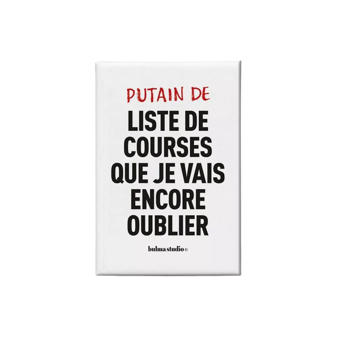 Bulma - Magnet (Putain de) liste de courses