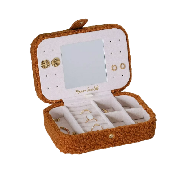 Maison Scarlett - Boîte à bijoux de voyage - Teddy camel