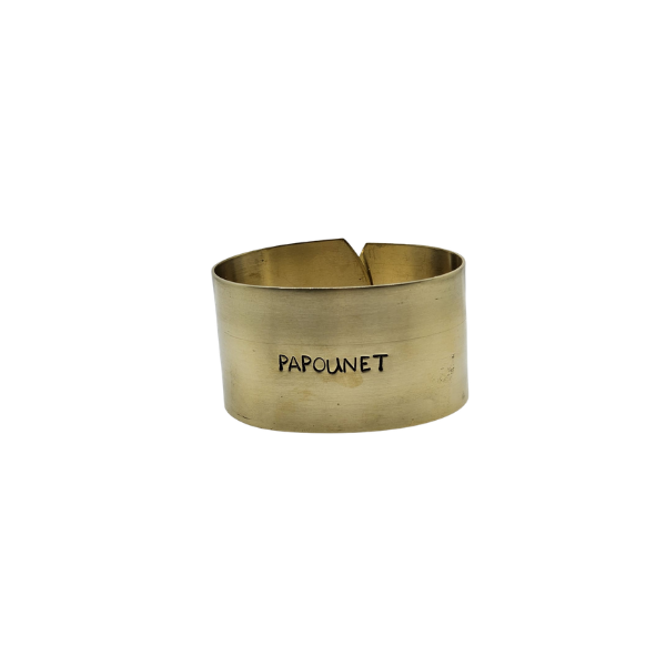Rond de serviette doré – Papounet