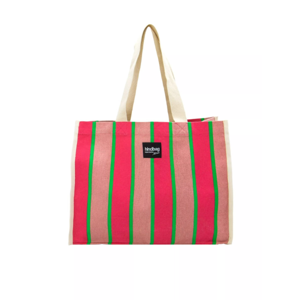 Hindbag - Cabas Rayé Fuchsia