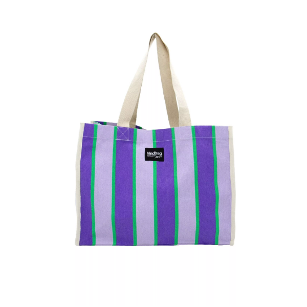 Hindbag - Cabas Rayé Violet