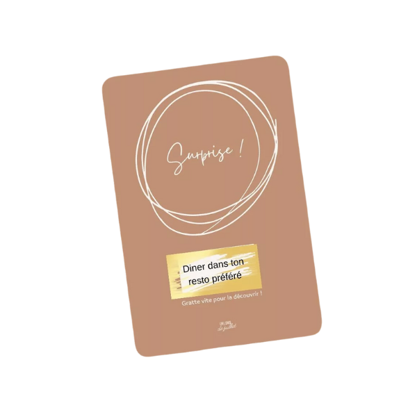 Carte à gratter - Surprise...