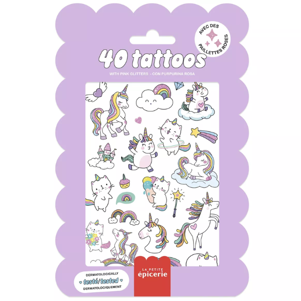 La petite épicerie – Pochette de Tattoos - Licornes