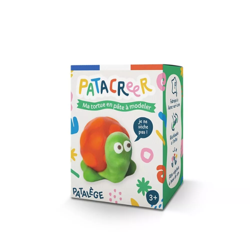 Patacreer - Kit à fabriquer TORTUE en pâte à modeler