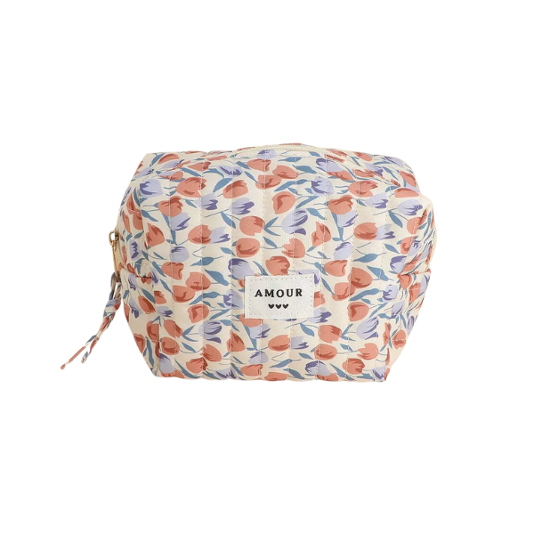 Trousse de maquillage - "Amour" - Tulipes