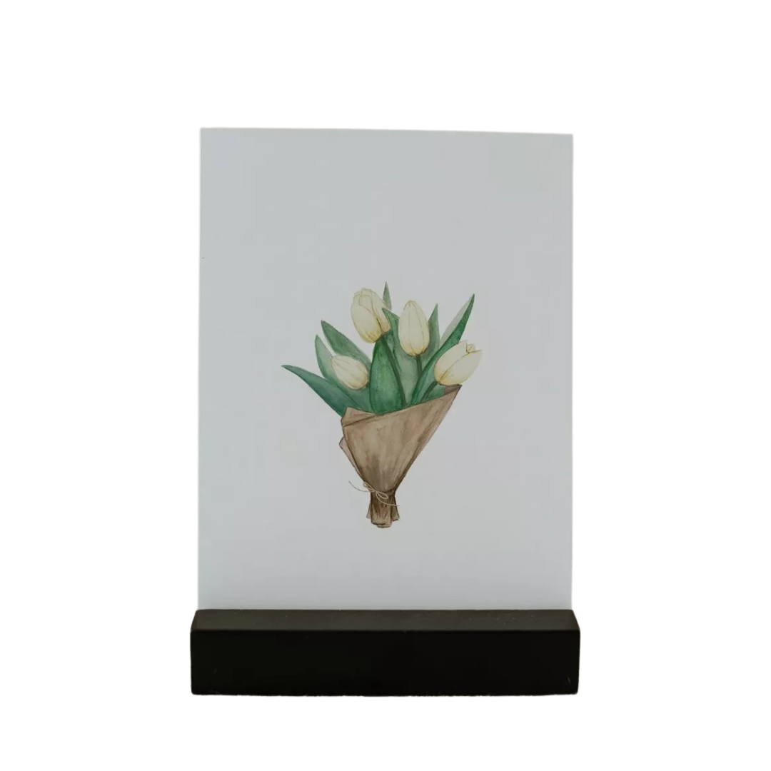 Carte aquarelle - Tulipes
