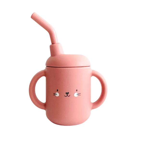 Les petits citrons - Verre à paille Rose