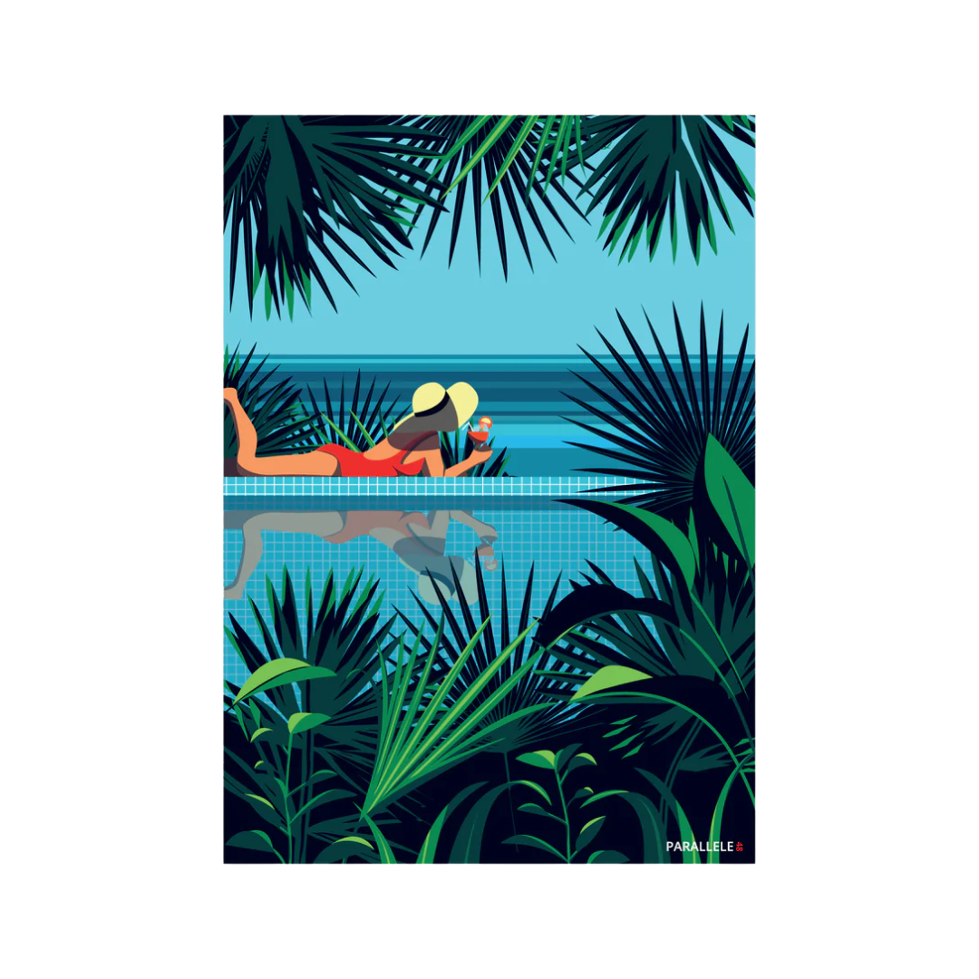 Carte Postale - "Après la Baignade"