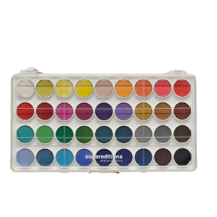Superedition - Peintures aquarelles 36 pastilles