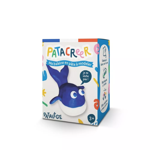 Patacreer - Kit à fabriquer BALEINE en pâte à modeler