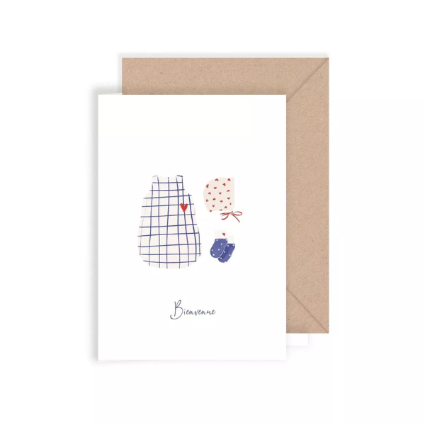 Carte Double – My Lovely Thing - Naissance Garçon