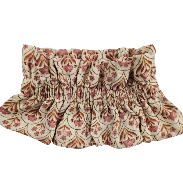 Juliemoon - Col froufrou amovible - Fleurs indienne