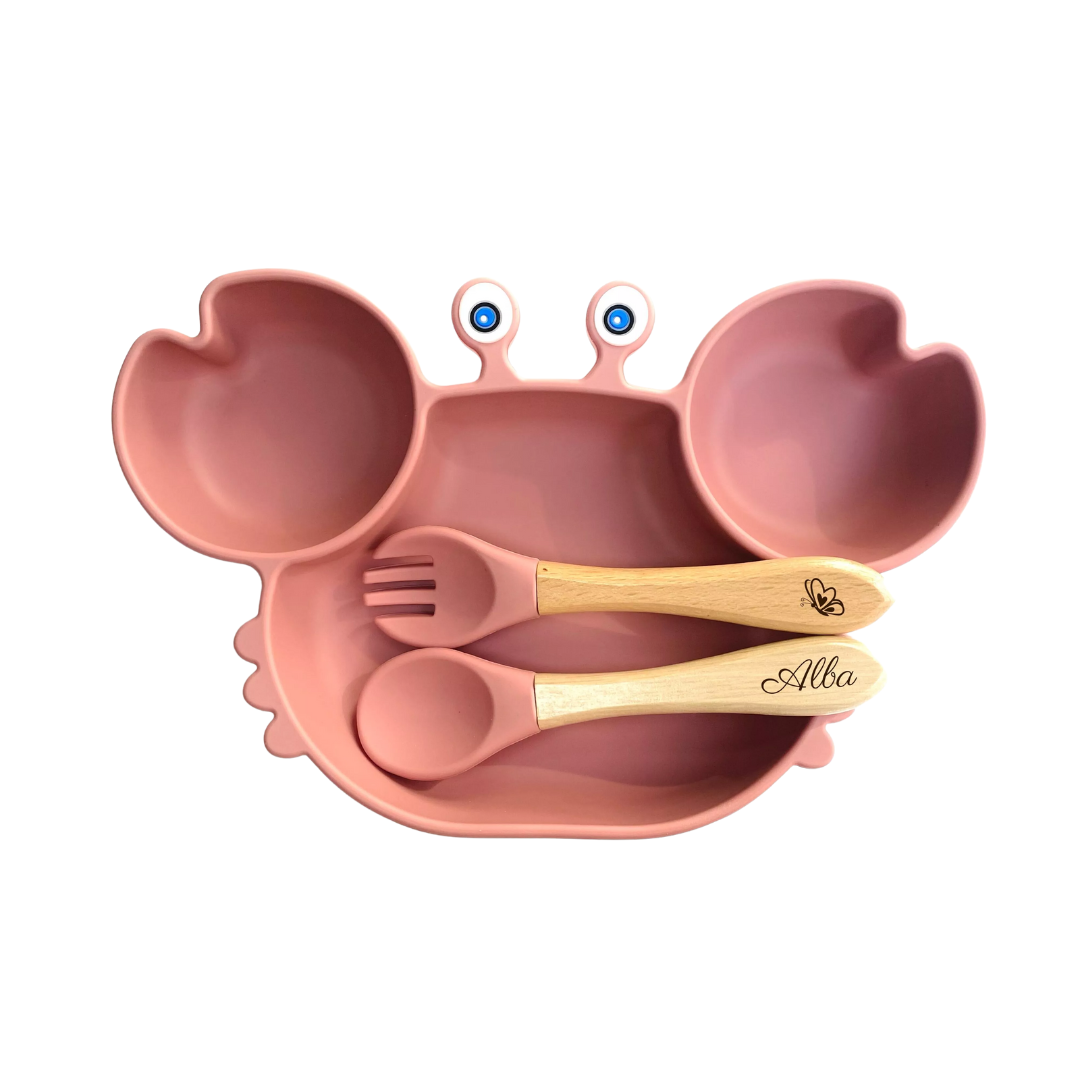 Les petits citrons - Set repas Crabe Rose