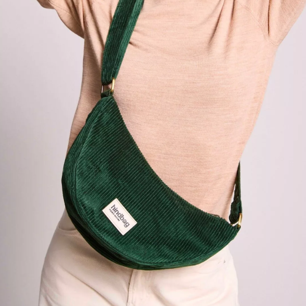 Hindbag - Sac Andréa velours sapin