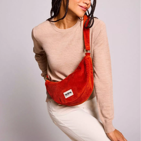 Hindbag - Sac Andréa velours brique