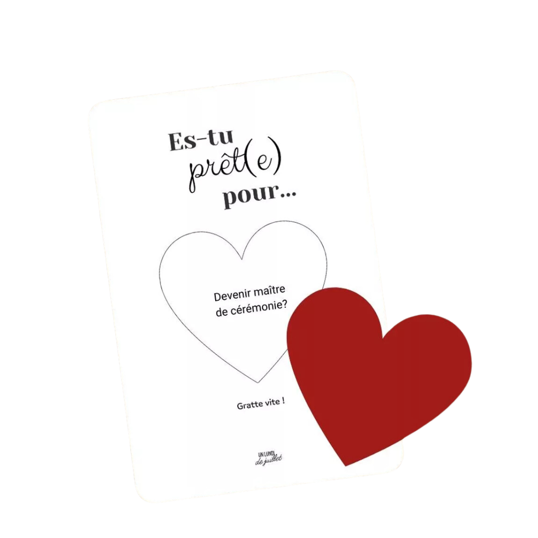 Carte à gratter - Es-tu prêt(e) pour...
