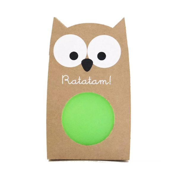 Ratatam - Balle rebondissante hibou vert