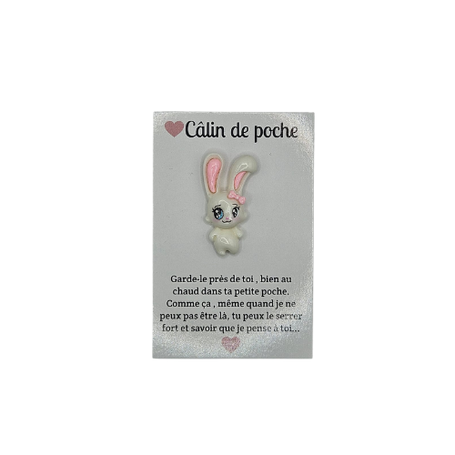Câlin de Poche - Lapin blanc