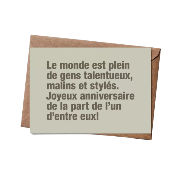 Bulma Carte anniversaire - Modeste