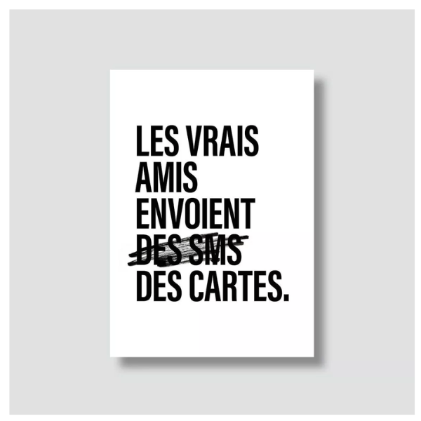 Bulma Carte - Les vrais amis envoient des cartes postales