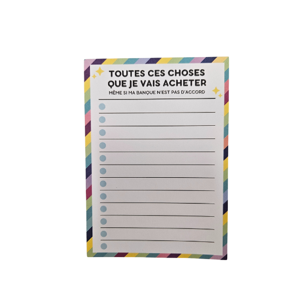 Supernova - Liste de Courses A6