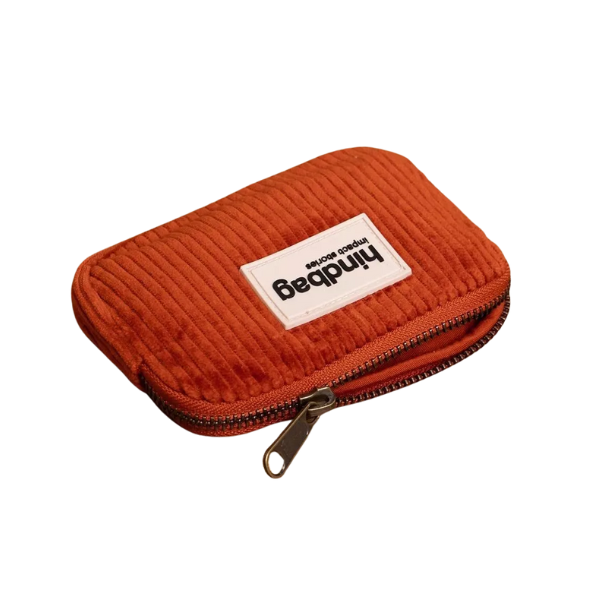 Hindbag - Porte-monnaie Velours brique