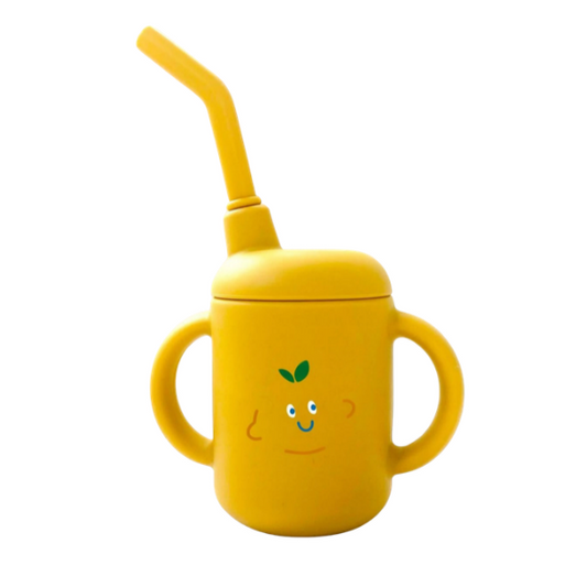 Les petits citrons - Verre à paille Jaune
