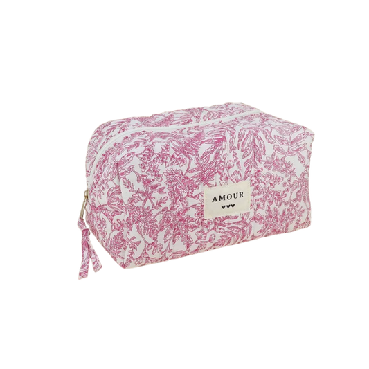 Bohm - Trousse de toilette - Jouy rose