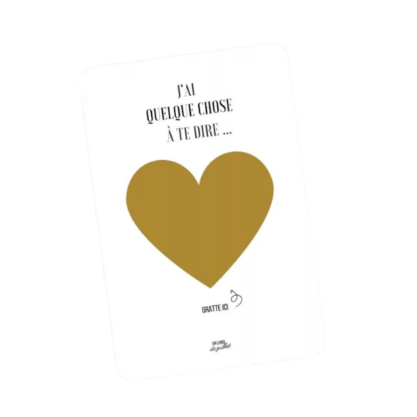 Carte à gratter - J'ai quelque chose à te dire