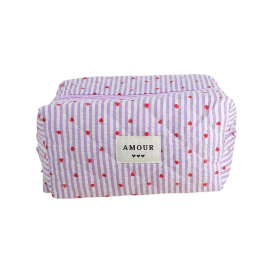Bohm - Trousse de toilette - Coeur Lila