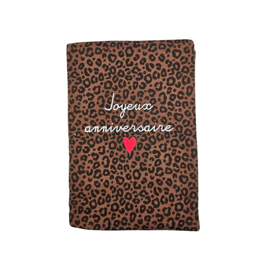 Atelier Wagram - Protège carnet A5 + carnet inclus - Joyeux anniversaire