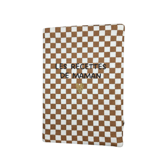 Atelier Wagram - Protège carnet A5 + carnet inclus - Les recettes de Maman