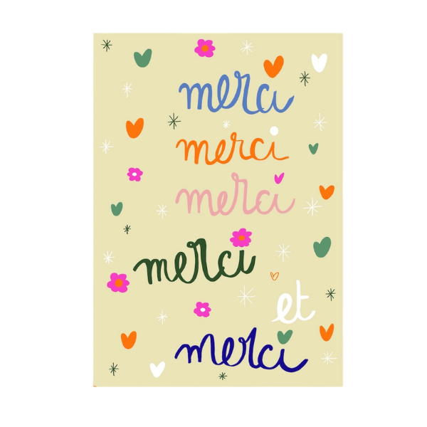 POSE - Carte postale Merci & merci