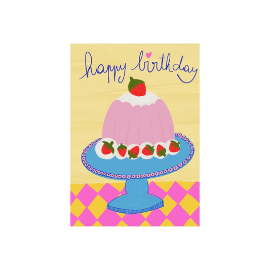 POSE - Carte postale Charlotte aux fraises