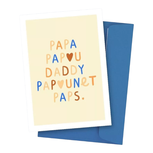 POSE - Carte postale Papa