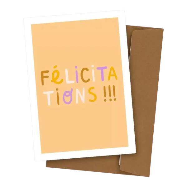 POSE - Carte postale Félicitations