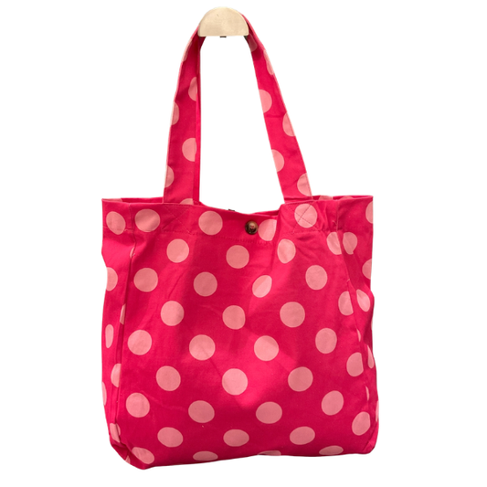 Tote bag à pois -  Fushia/Rose