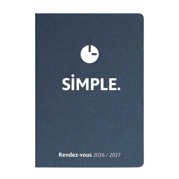 Agenda semainier 2026-2027 - SIMPLE Rendez-vous