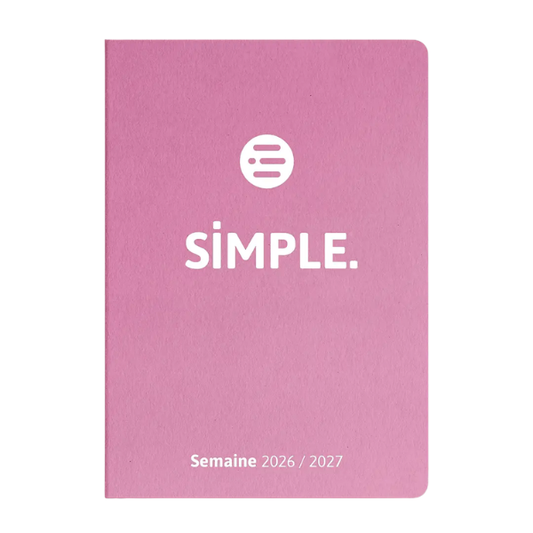 Agenda semainier 2026-2027 - SIMPLE Semaine