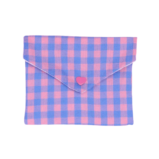 Machatatelier - Pochette à savon - Vichy Violet