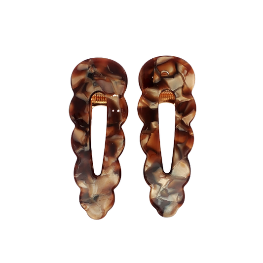 Peignee Paris - Barrettes Signature - Expresso