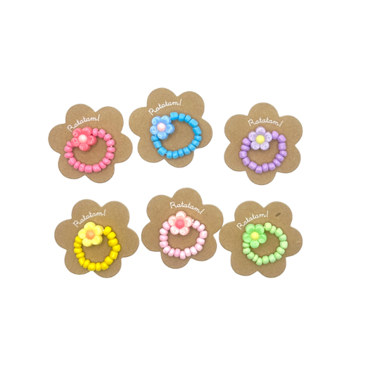 Ratatam - Bague enfant – Fleur colorée