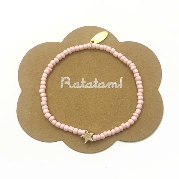 Ratatam - Bracelet enfant – Perles & Étoile dorée