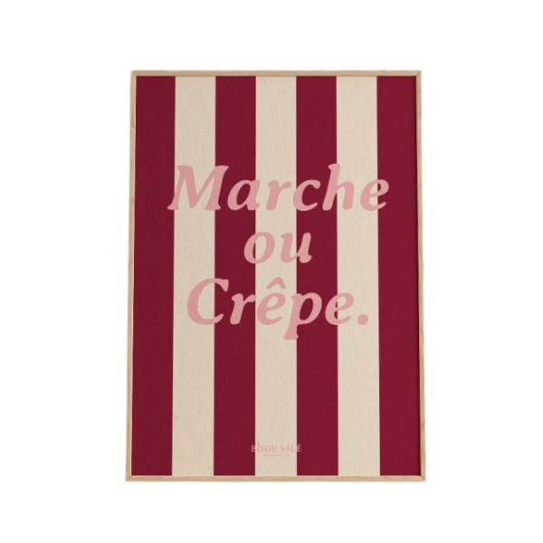 Breizh club - Affiche "Marche ou crêpe"