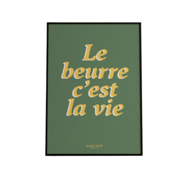 Breizh club - Affiche "Le beurre c'est la vie"