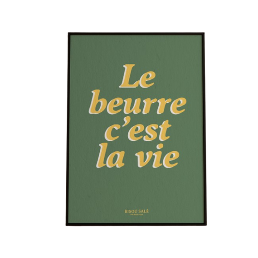 Breizh club - Affiche "Le beurre c'est la vie"