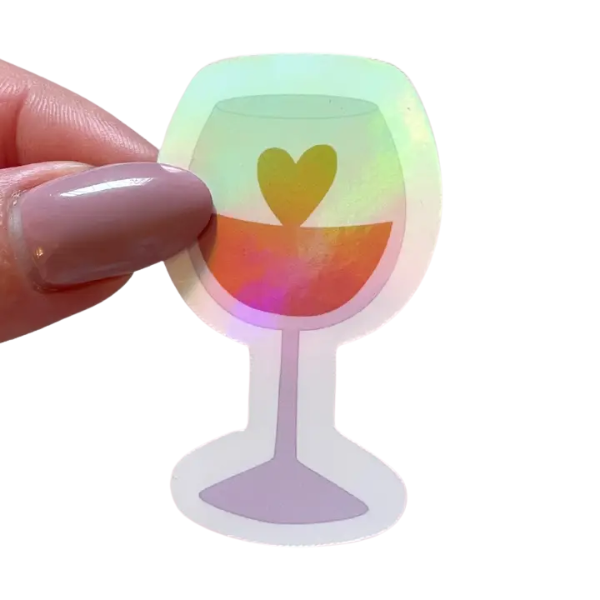 Sticker - Verre de vin d'amour